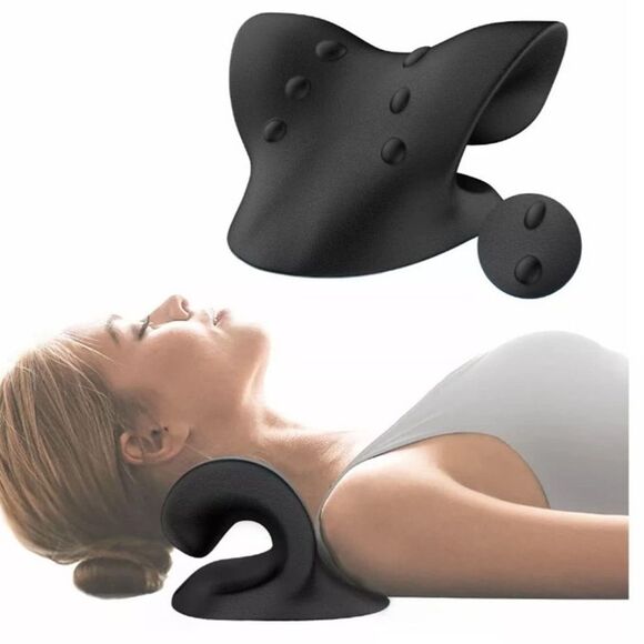 Neck Cloud Cervical Traction Device - Black - Picture 1 of 5